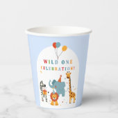 Wild One First Birthday Papieren Bekers (Voorkant)