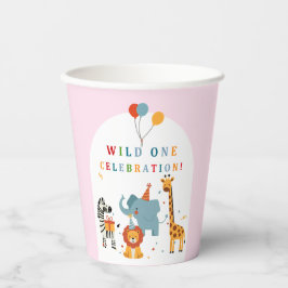 Wild One First Birthday Papieren Bekers