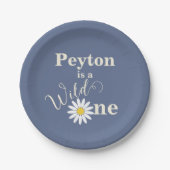 Wild One First Birthday Papieren Bordje (Voorkant)