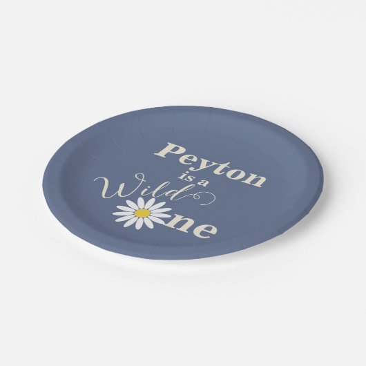 Wild One First Birthday Papieren Bordje (Gekanteld)