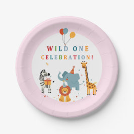 Wild One First Birthday Papieren Bordje
