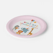 Wild One First Birthday Papieren Bordje (Gekanteld)