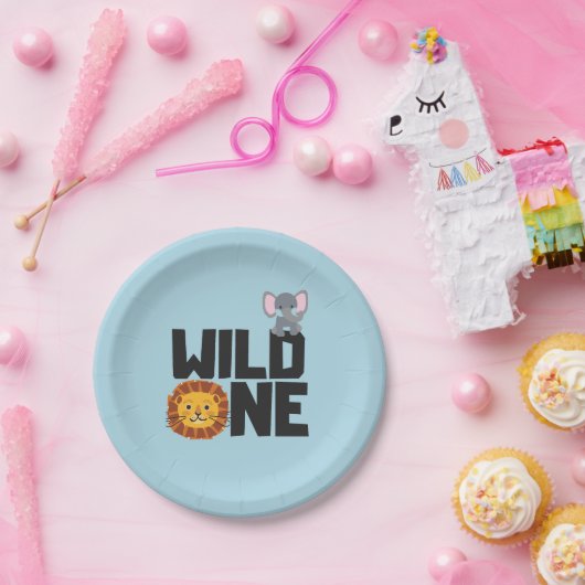 WILD ONE First Birthday Party Borden Papieren Bordje (Feest)