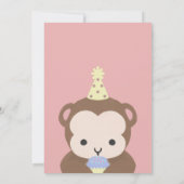 Wild One First Birthday Party Eenvoudige uitnodigi Kaart (Achterkant)