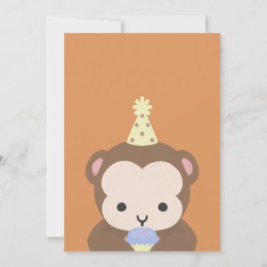 Wild One First Birthday Party Simple Kaart (Achterkant)