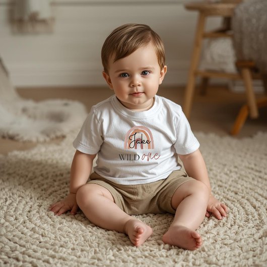 Wild One First Birthday Rainbow & Sun gepersonalis