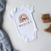 Wild One First Birthday Rainbow & Sun gepersonalis Romper