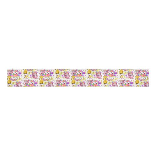 Wild One First Birthday Ribbon Grosgrain Lint (Voorkant)