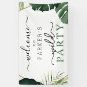 Wild One First Birthday Vinyl Welkom Banner (Verticaal)