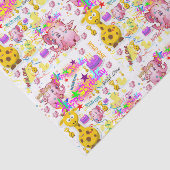 Wild One First Birthday-weefselpaper Tissuepapier (Detail)