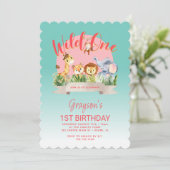 Wild One Florida Style 1e verjaardag Kaart (Staand voorkant)