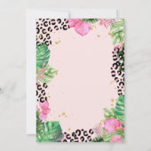 Wild One,Flower Zwanenblaadjes Eerste Verjaardag Kaart (Achterkant)