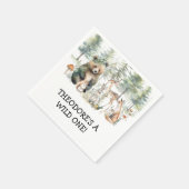 Wild One Forest Beer Deer Woodland Verjaardagsfees Servet (Hoek)