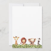 Wild One Foto Safari Animals hebben één dag in het Kaart (Achterkant)