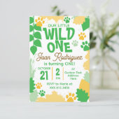 Wild One Foto Uitnodigingen Platte Bedankkaart (Staand voorkant)