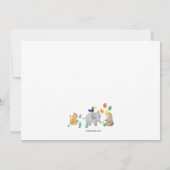 Wild One foto verjaardagsfeestje Kaart (Achterkant)