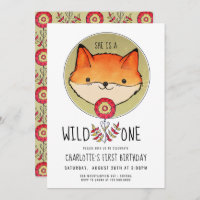 Wild One Fox First Birthday