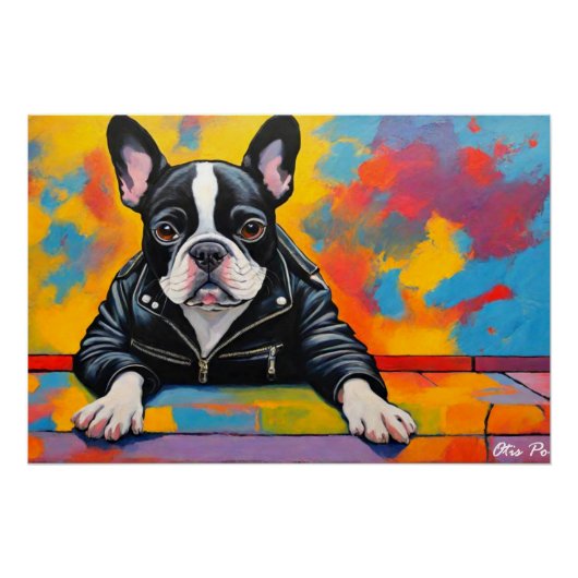 WILD ONE-FRENCH BULLDOG 3 PERFECT POSTER (Voorkant)