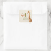 Wild One Giraffe Birthday Sticker (Tas)