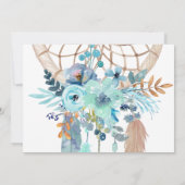 Wild One Girl Birthday Invitation met foto Kaart (Achterkant)