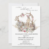 Wild One Girl Pink Australian Animals Baby shower Kaart (Voorkant)