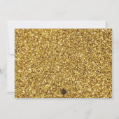 Wild One Girl Verjaardag Bedankt Gold Glitter (Achterkant)