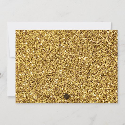 Wild One Girl Verjaardag Bedankt Gold Glitter (Achterkant)