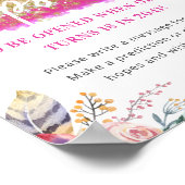 Wild One Girl's Eerste Verjaardag Tijd Capsule Poster (Hoek)