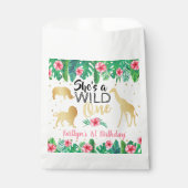 Wild One Girls First Birthday Party Bedankzakje (Voorkant)