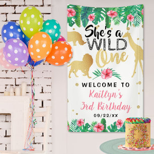 Wild One Girls First Birthday Party Welkom Spandoek