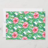 Wild One Girls Foto First Birthday Invitations Kaart (Achterkant)