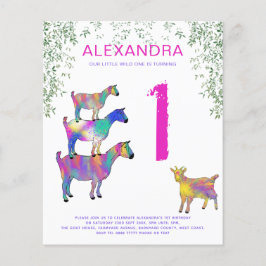 Wild One Girls voert 1e verjaardag van de begrotin Flyer