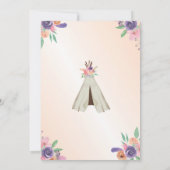 Wild One glitter Girl's 1ste verjaardag Kaart (Achterkant)