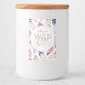 Wild One Gold 1e verjaardagsfeestje Voedselcontainer Etiket (Voorkant)