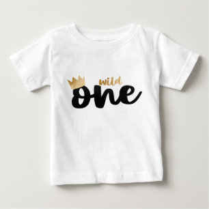Wild One Gold Foil Crown Boy First Birthday