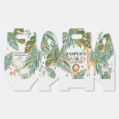 🎉🌿 Wild One Gold Green Birthday Favour Boxes Bedankdoosjes (Ongevouwen)