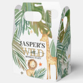 🎉🌿 Wild One Gold Green Birthday Favour Boxes Bedankdoosjes (Open)