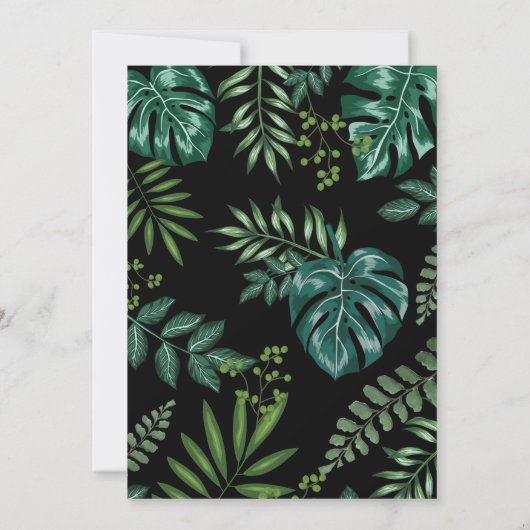 Wild One / Gold Oerwoud Safari Animals 1e verjaard Kaart (Achterkant)