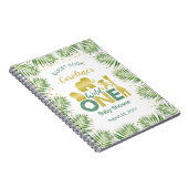 Wild One Gold Safari Baby Shower Guest Book Notitieboek (Rechterzijde)