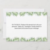 Wild One Gold Safari Birthday Hartelijk dank Bedankkaart (Achterkant)