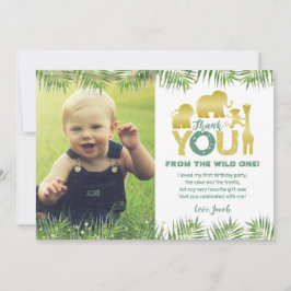 Wild One Gold Safari Foto Dank je kaart