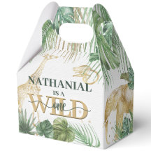 🌿🦁 Wild One Gouden Groene Verjaardags Favoriet D