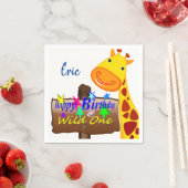 Wild One Happy Birthday Paper Napkins Eric Servet (Insitu)