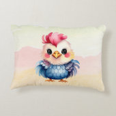 Wild One Happy Fun Woodland Animals Waterverf Accent Kussen (Achterkant)