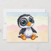 Wild One Happy Fun Woodland Animals Waterverf Bedankkaart (Achterkant)