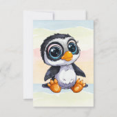 Wild One Happy Fun Woodland Animals Waterverf Bedankkaart (Achterkant)