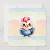 Wild One Happy Fun Woodland Animals Waterverf Kaart (Achterkant)