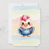 Wild One Happy Fun Woodland Animals Waterverf Kaart (Achterkant)