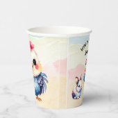 Wild One Happy Fun Woodland Animals Waterverf Papieren Bekers (Rechts)