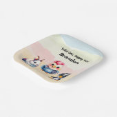 Wild One Happy Fun Woodland Animals Waterverf Papieren Bordje (Gebogen)